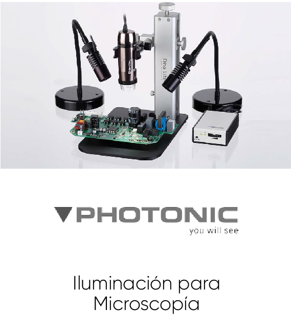 iluminación para microscopia